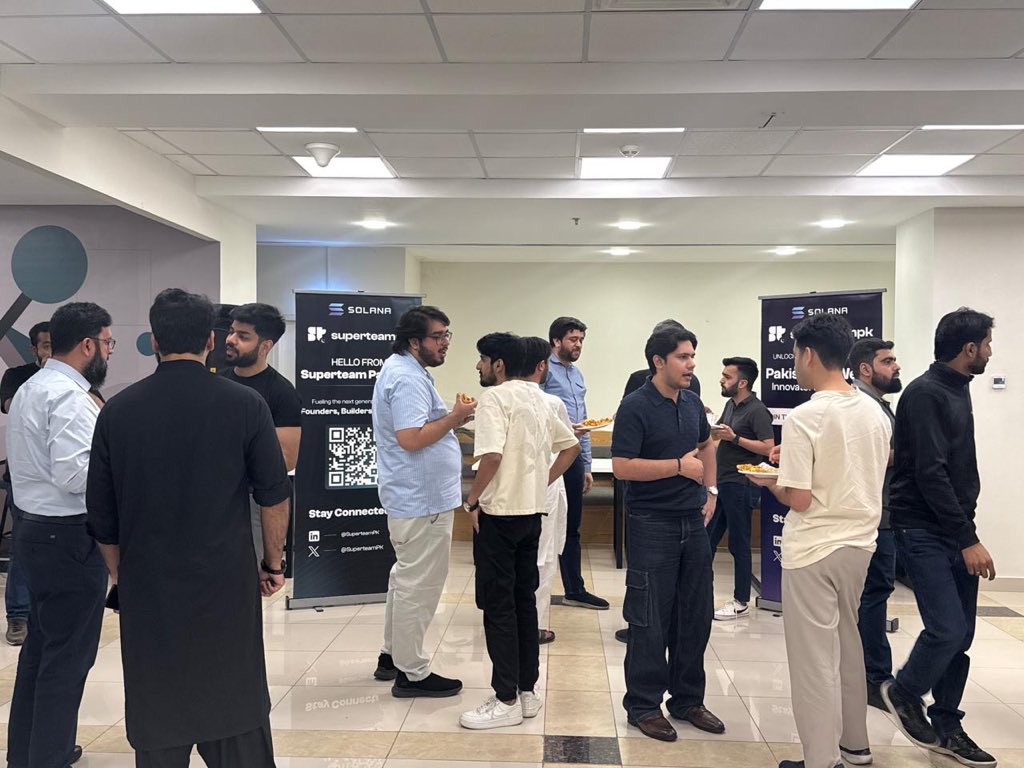 ShipyardPAK's tweet photo. Islamabad Builders Circle ✅

An evening of ideas, feedback, and connections for the @solana community here.

Next stop: Karachi

Pakistan is ready for the Cypherpunk Hackathon. https://t.co/iJppoR7AY9