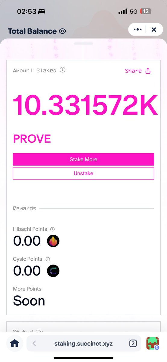 itzchi__'s tweet photo. Rumors says they flagged the other zk project, 

@SuccinctLabs still the best

Still staking to Succinct and @cysic_xyz 
We keep believing, we keep proving! 

We are all winning soon 🩷 https://t.co/vvb5ohYwWw