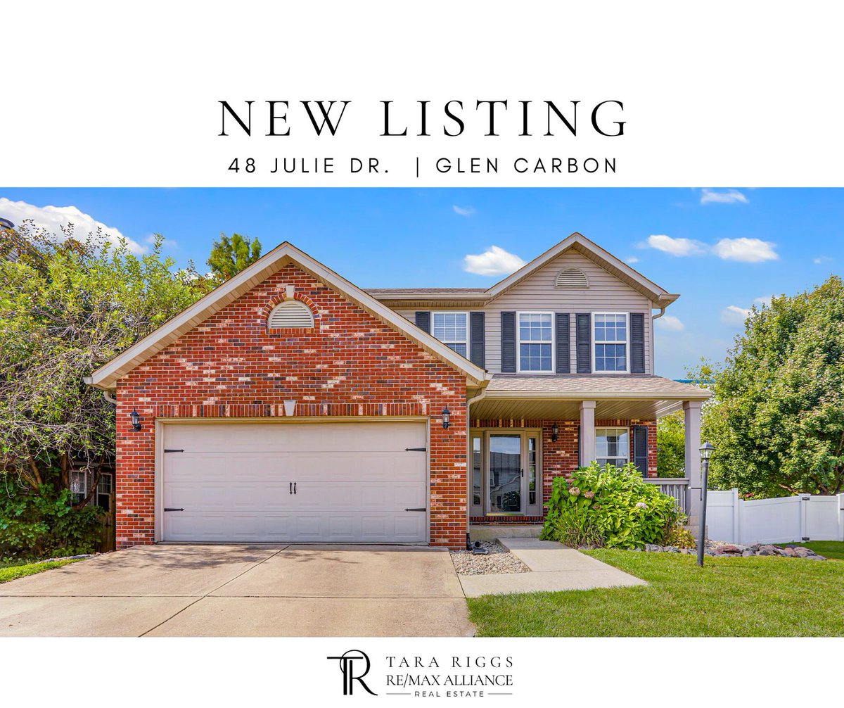 FOR SALE | 48 Julie Dr., Glen Carbon, IL

Offered at $335,000

Open House: Saturday, Oct. 4th from 1-3pm

This charming two-story blends comfort and style with a cozy fireplace, bright modern kitchen, and spacious owner’s suite.