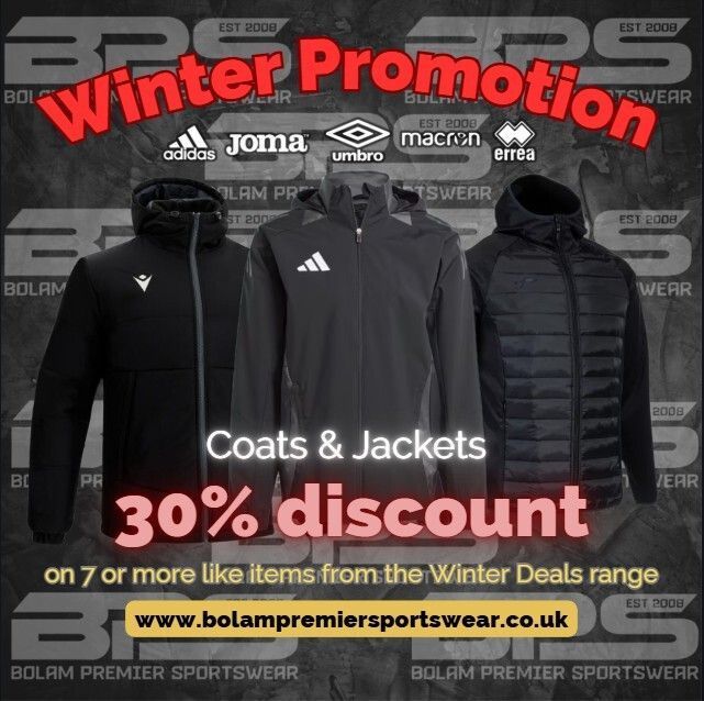 bolamsportswear's tweet image. Does your team need to wrap up for winter?  Why not grab a bargain - pick 7+ of the same Winter Coat for a 30% discount! 

Check out the Winter Deals section, there's plenty to choose from! 
bolampremiersportswear.co.uk/product-catego… 

#WinterDeals #WrapUpWarm #TouchlineToasty #BPS