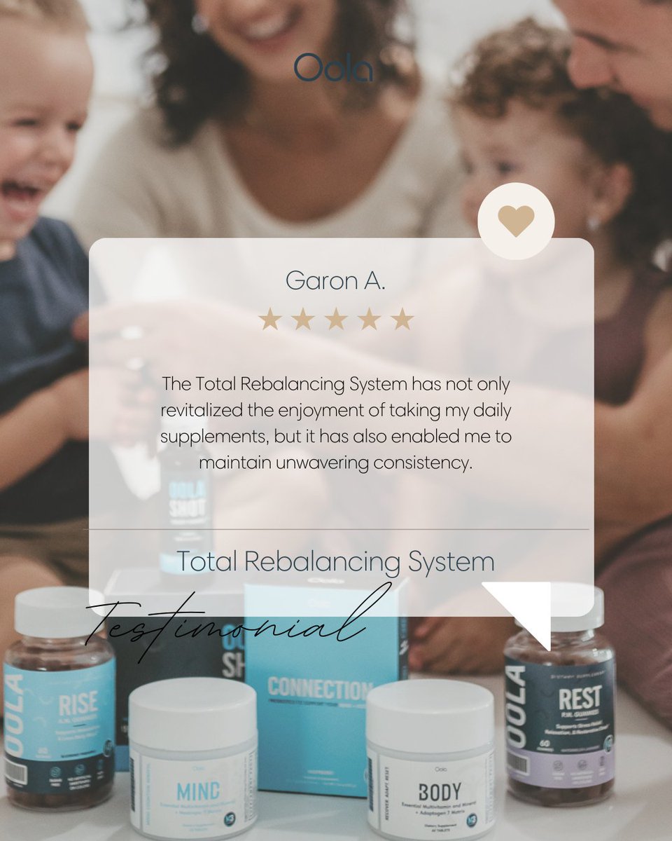 OolaLife's tweet photo. When supplements are simple, enjoyable, and effective — staying consistent becomes effortless.
#OolaLife #TotalRebalancingSystem #WellnessMadeSimple https://t.co/Rds0Ez9LZJ