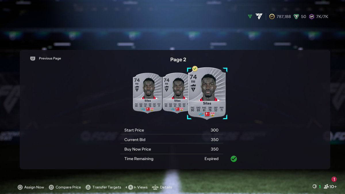 nillahd's tweet image. Bought 150 silvers 

Gonna flip them all during the week 

Even got a soft ban🫣

Who wants a list ? Like, follow and retweet and I send you 

Ps this method is better than lazy buyers 

@MarcFUTTrader 🤝