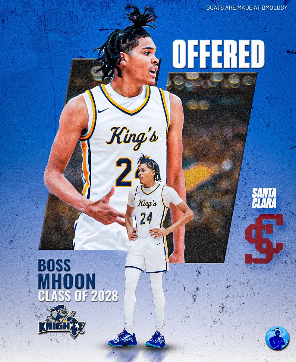 Congrats, Boss Mhoon (<a href="/l3oss24/">Boss Mhoon</a>)!

2028 Mhoon has received an offer from Santa Clara (<a href="/SantaClaraHoops/">Santa Clara Men's Basketball</a>).

DMOLOGY, fostering global leaders by cultivating greatness on and off the court.

#DMOLOGY | <a href="/TKA_Athletics/">TKA Athletics</a> | <a href="/Coachdmo_/">David Moore</a>