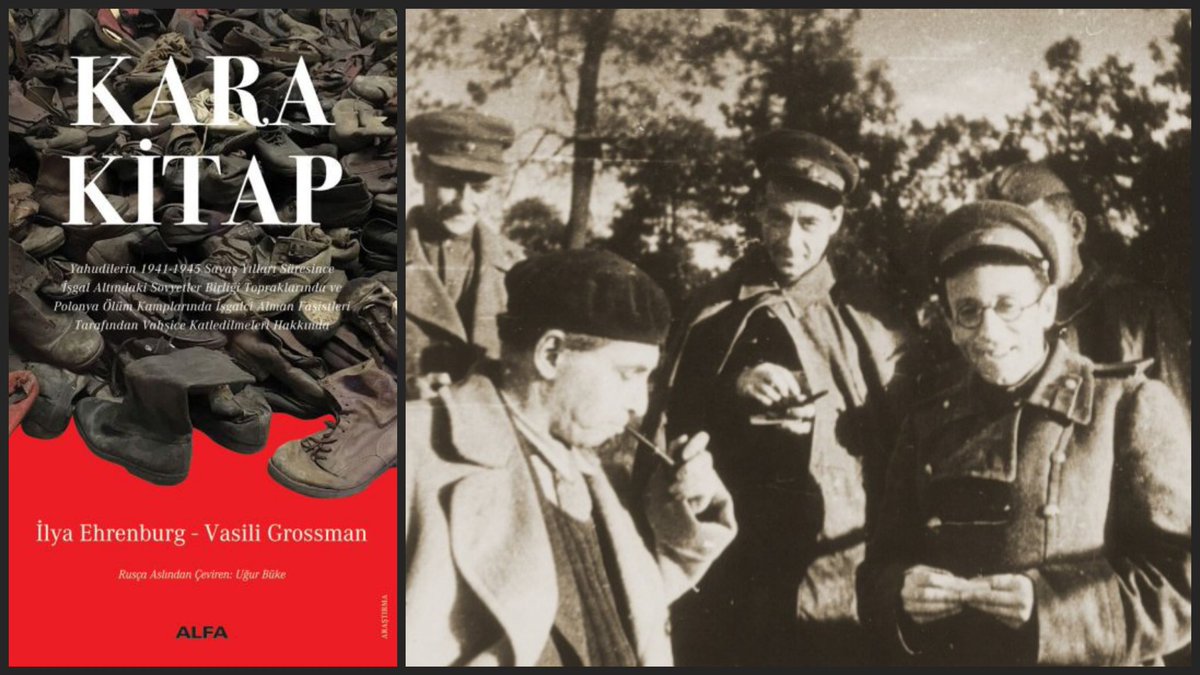 K24'teki yeni yazım İlya Ehrenburg ve Vasili Grossman'ın yayına hazırladıkları "Kara Kitap"  hakkında
 "Kapkara kitap, direnen insanlık" k24kitap.org/kapkara-kitap-… <a href="/kitapkritik24/">K24</a> aracılığıyla
(Fotoğrafta önde solda olan Ehrenburg, önde sağda olan Grossman.)