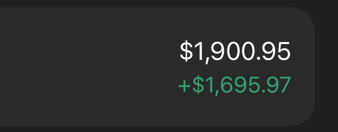 will this print me $100k overnight?

see you tomorrow