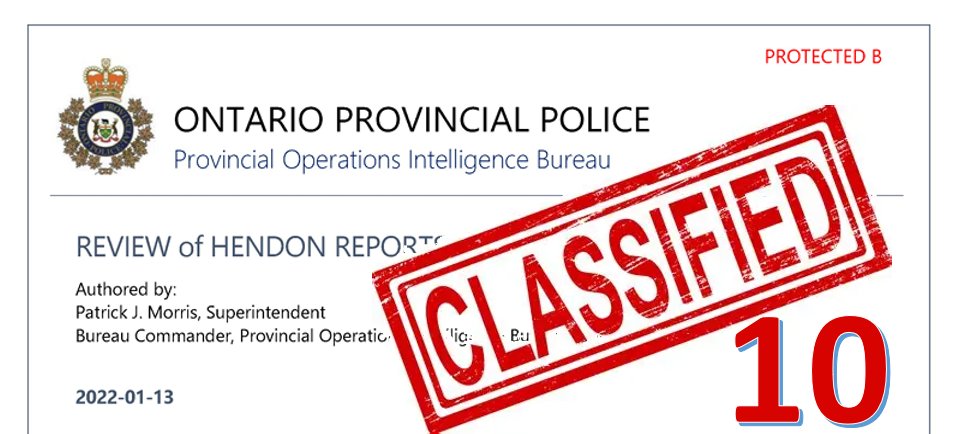 The HENDON FILES
Declassified Freedom Convoy Docs

-Police Spying on Protesters since 2020
-Secret Program Protecting Vaccines
-Evidence of politicization and corruption

10 Part Series in Comments
Evidence  related to the longest mischief trial of Tamara Lich and Chris Barber