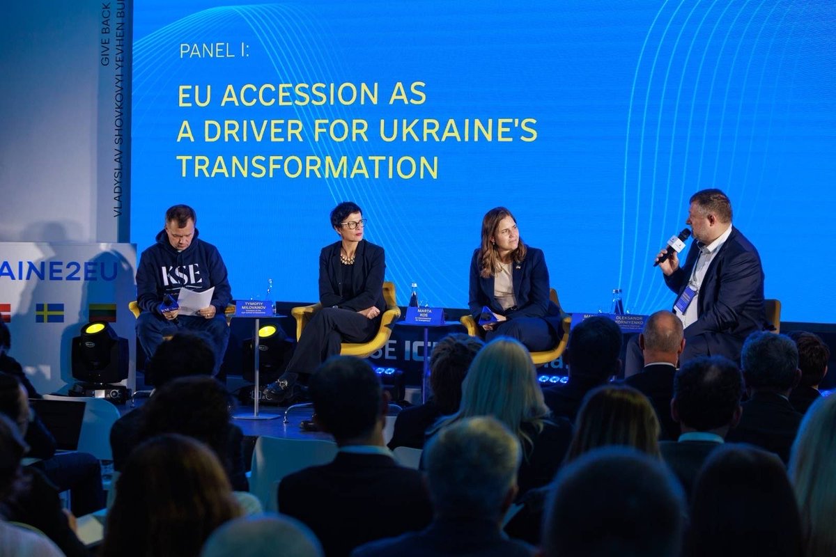 Honored to speak at the 🇱🇹-coordinated <a href="/ukraine_2eu/">Ukraine2EU</a> event on Ukraine’s business and EU path. Lithuania grew from half the #EU’s #GDP per capita to near the average through institutional reforms that built a fair and level playing field. Urged 🇺🇦 business to champion such reforms.