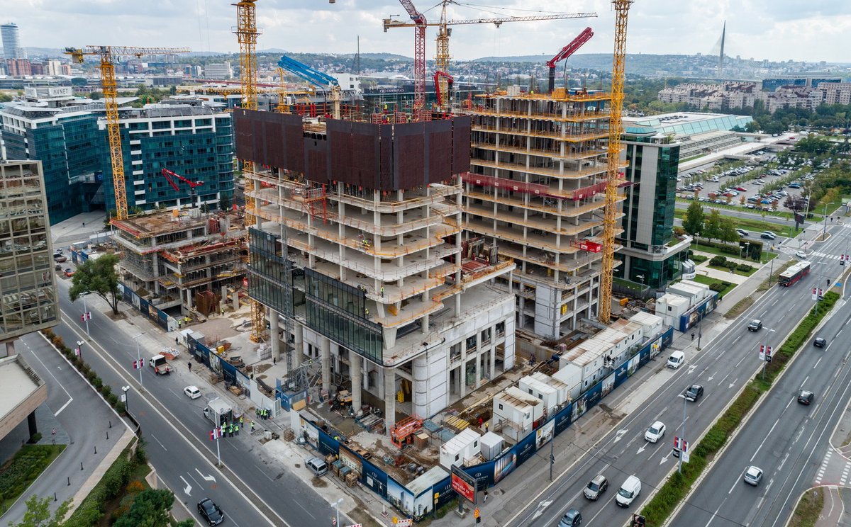 Beobuild's tweet image. Kako teku radovi na kompleksu Delta District u Ulici Milentija Popovića (FOTO) -&amp;gt; beobuild.rs/delta-district…
#Beograd #Belgrade