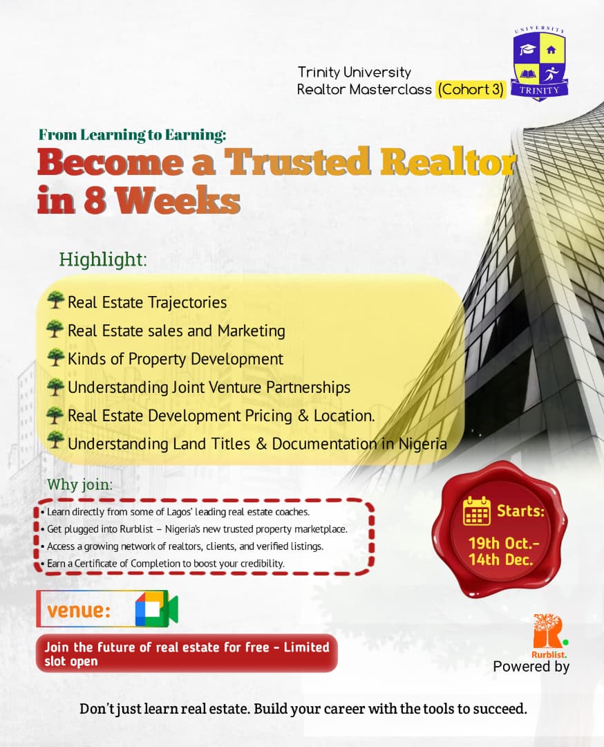 Georgrapher's tweet photo. Closing deals is a skill, and we’ll teach you how at the Realtor Masterclass.

@Rurblist in partnership with Trinity Realtor University is committed to ease your journey.

 Join in and unlock the skills, network, and tools you need to close more deals.

https://t.co/lwHZ4pXNEK https://t.co/SuQ9Xi7wjh