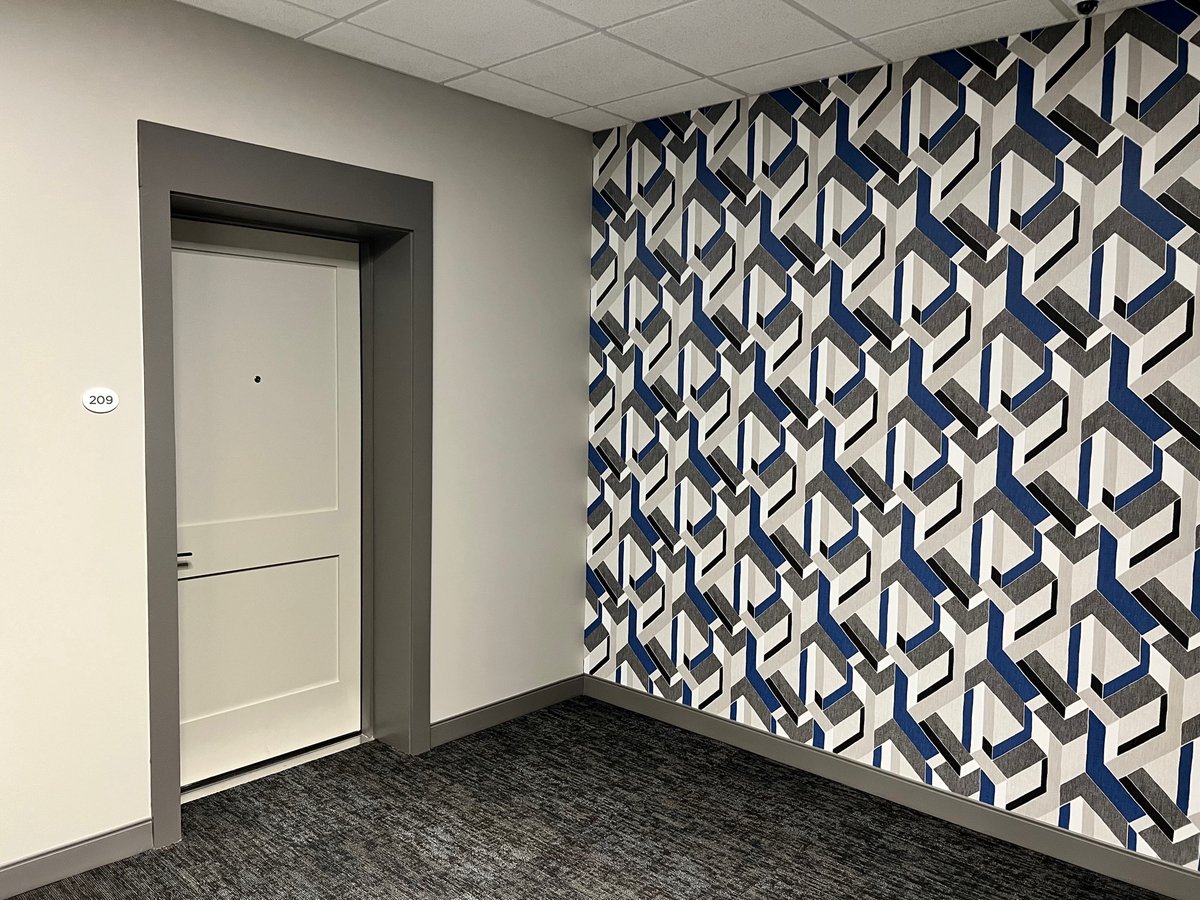 TripleConstruc2's tweet photo. Colorful hallways of the Lofts at St. Joseph, a project we completed several years ago in Haverhill MA. The building was a former school converted into 36 affordable apartments in the downtown area.  https://t.co/EvToKZlE9c #renovation https://t.co/RDrm1Y4kQz