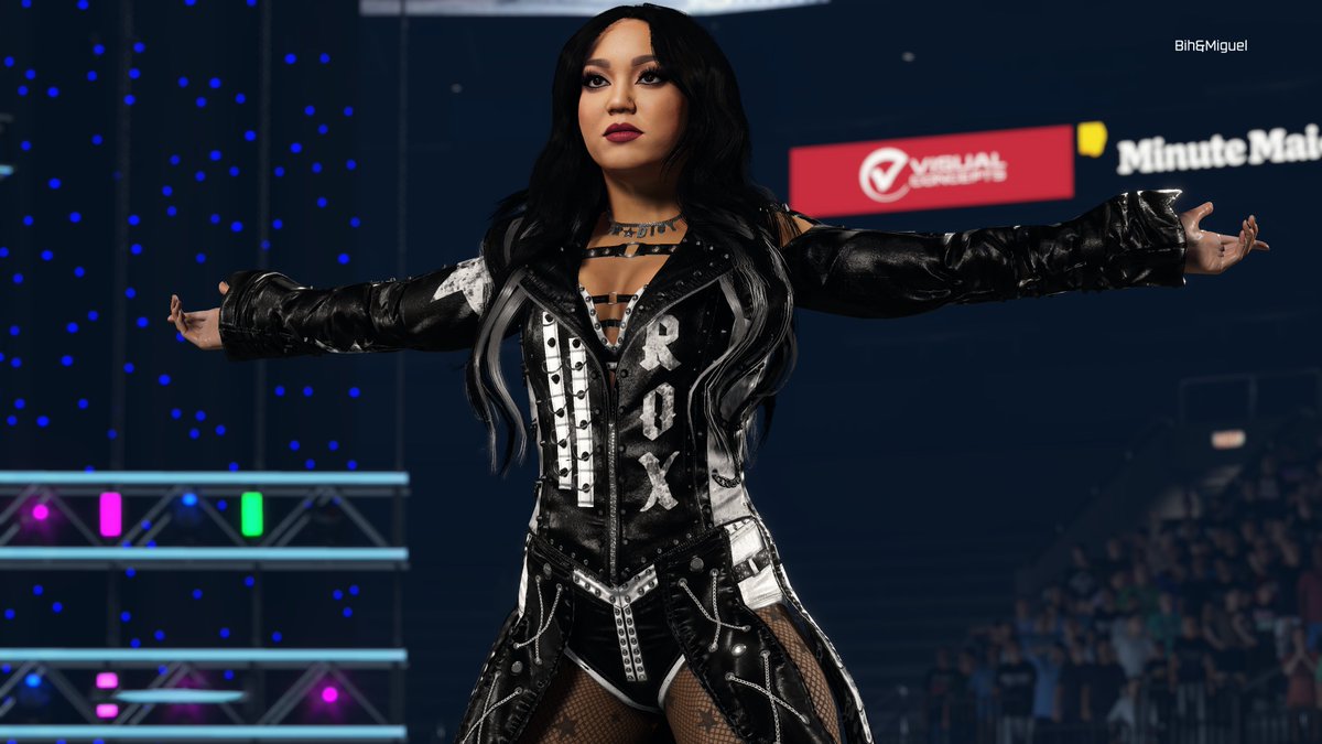 urfavorit3trash's tweet image. Rise up tonight, before we all fall down! 😇#WWE2K25