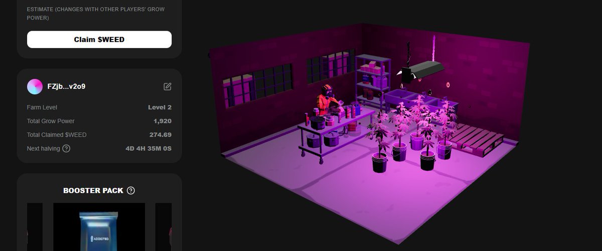 Coldwar.ron ⚡ (@coldwar_eth) on Twitter photo Day 2 on <a href="/addicteddotfun/">Addicted</a> : Upgraded to level 2 & now have 5 plants working at a time... still early make sure to started now before you're left behind! 
Use my code to start: QWA22222
Hoping to rip more packs soon happy to see $WEED fly past 30M trading volume! Day 2 on <a href="/addicteddotfun/">Addicted</a> : Upgraded to level 2 & now have 5 plants working at a time... still early make sure to started now before you're left behind! 
Use my code to start: QWA22222
Hoping to rip more packs soon happy to see $WEED fly past 30M trading volume!