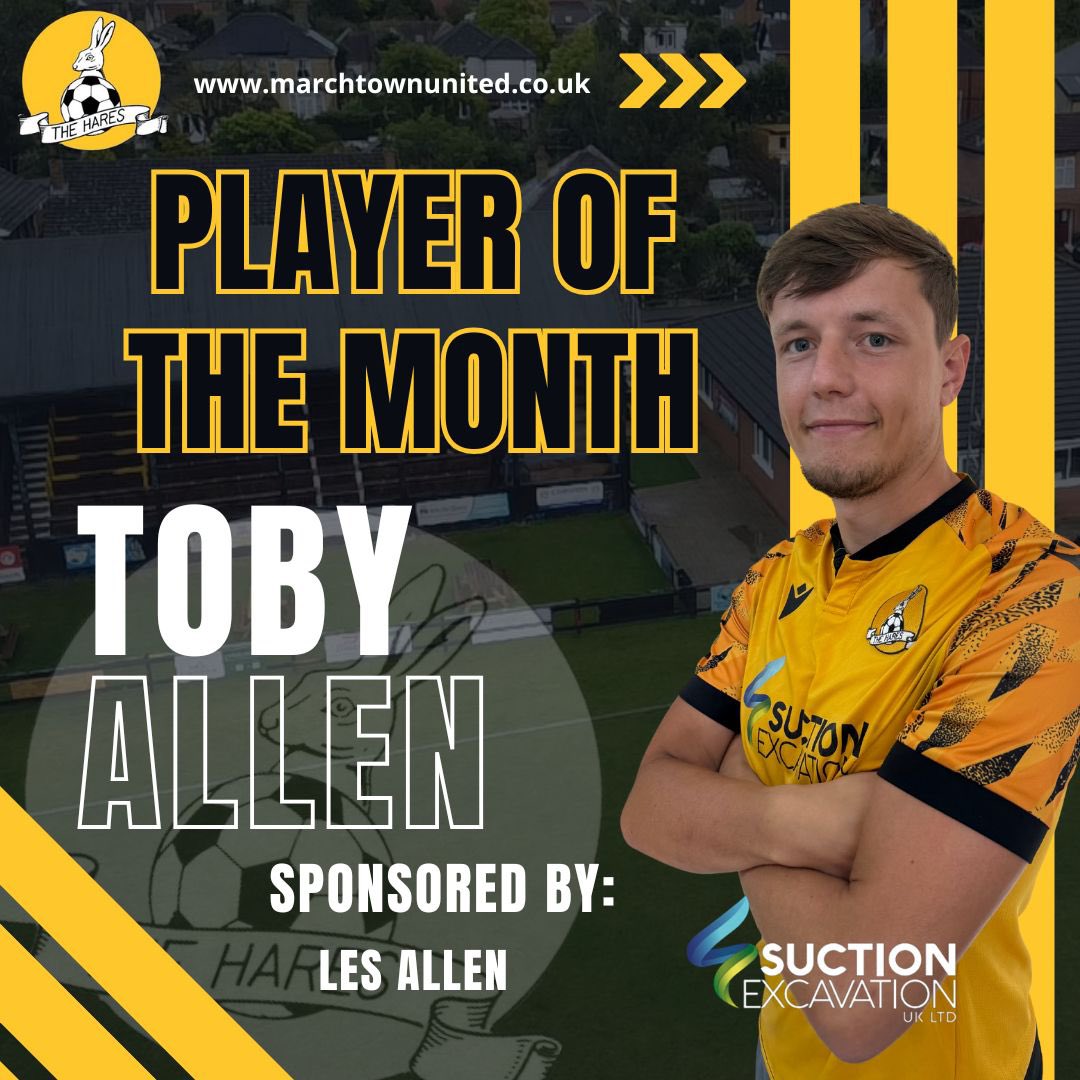 With 42% of the vote the winner of the 1st teams September player of the month is <a href="/Toby_Allen7/">Toby</a>