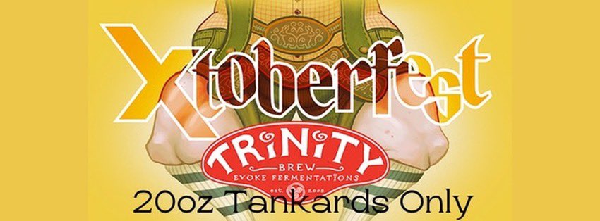 October is the best time to enjoy our MOST favorite seasonal of the year, and an easy “X” post! Only at <a href="/TRiNiTYBrewing/">Trinity Brewing Co.</a> 
<a href="/elonmusk/">Elon Musk</a>