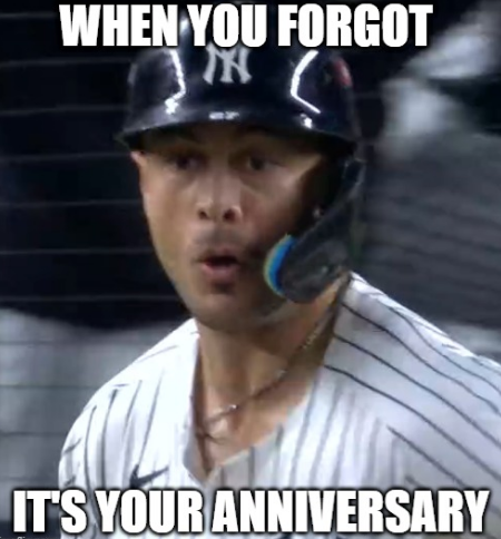 Mike Stanton just creating a fresh new meme template in the Yankee Redsox game