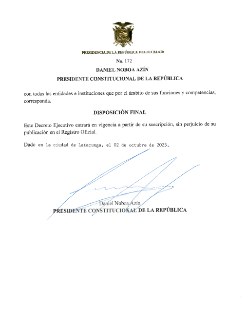 🚨#AHORA | El presidente <a href="/DanielNoboaOk/">Daniel Noboa Azin</a> suspendió la jornada de trabajo en todo el país para el sector público y privado, el 09 de octubre. Con esto, el feriado sería de 9 al 12 de este mes. La jornada de trabajo suspendida no será recuperable.