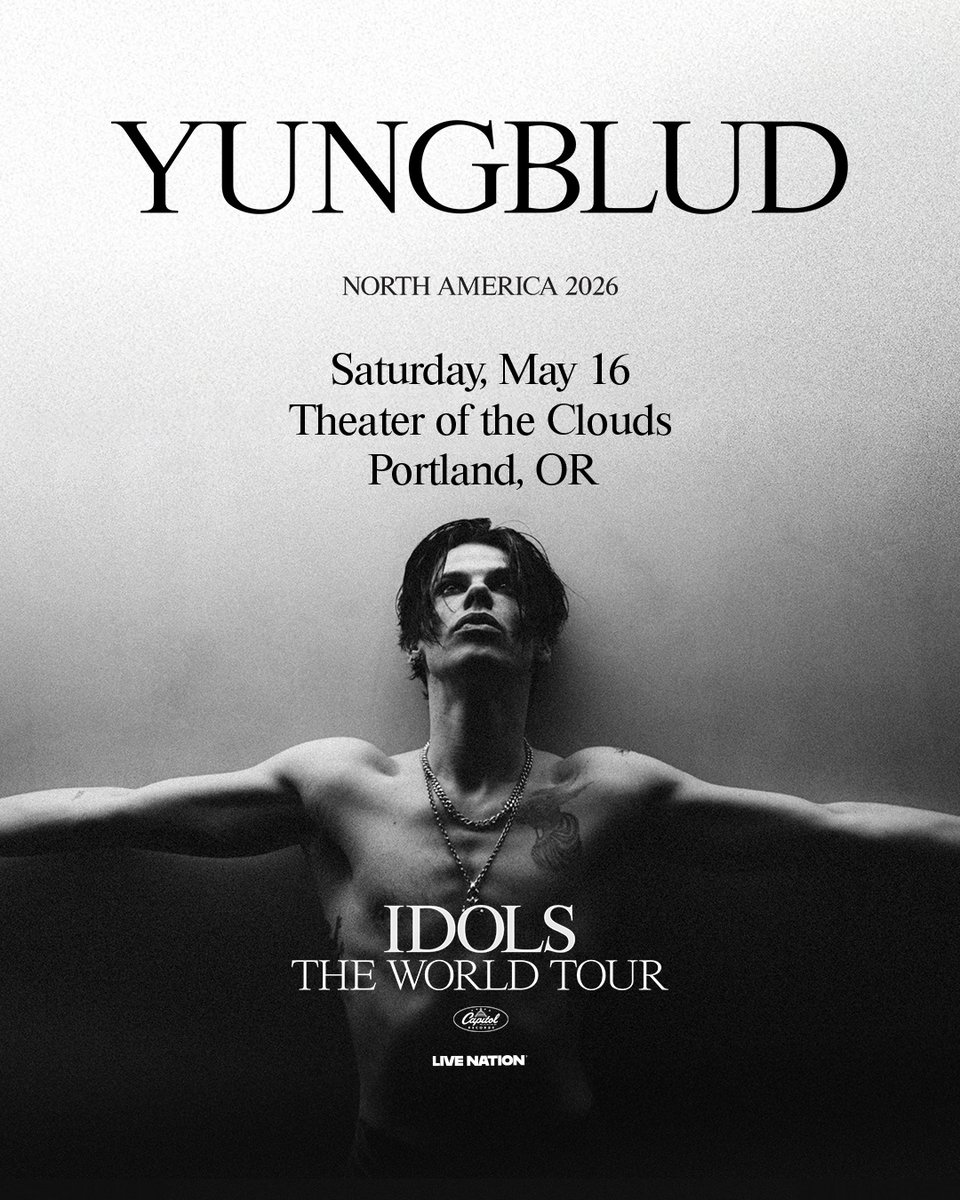ModaCenter's tweet image. 🖤JUST ANNOUNCED🖤 @YUNGBLUD // MAY 16 // IDOLS THE WORLD TOUR // THEATER OF THE CLOUDS // TICKETS GO ON SALE OCTOBER 8 @ 10 AM