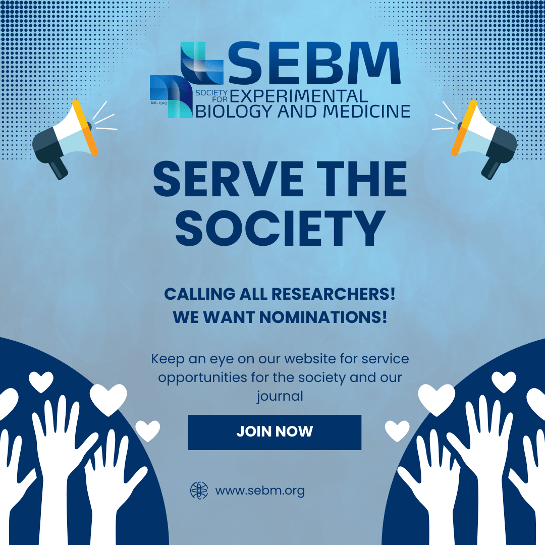 SEBM wants you 🫵
Looking for a service opportunity within the #biomedical sciences? Nominations are open to join several of the committees! For more information make sure to visit sebm.org and become part of a interdisciplinary group of scientific leaders