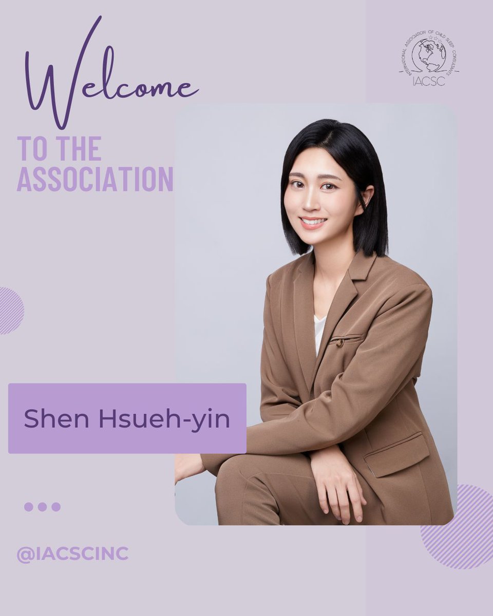 ✨ Meet Shen Hsueh-yin (沈 雪茵), founder of Begin with Sleep in Taiwan!

She guides families with a gentle, science-based approach to better rest.

Learn more: buff.ly/W1pg9dS