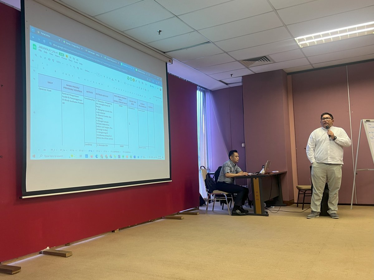 BENGKEL PEMBANGUNAN BUKU PANDUAN PENGISIAN BORANG TATACARA PENGURUSAN ASET TAK ALIH KERAJAAN (TPATA) INDUK DAN ASET BANGUNAN BIL. 1 TAHUN 2025

Tempat: Bilik Bixa, Menara PJD, Kuala Lumpur
Tarikh: 29 Sept - 1 Okt 2025
Dirasmikan oleh: Ir. Dr. Ahmad Firdauz bin Abdul Mutalib