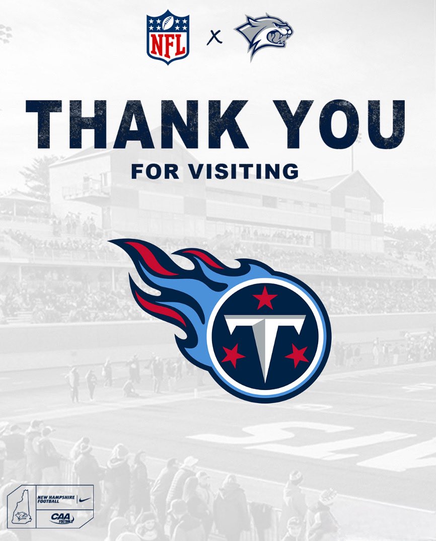 UNH_Football's tweet image. We appreciate the @Titans for joining us at practice! 

#CAT2CLU6 | #BuiltEachDay