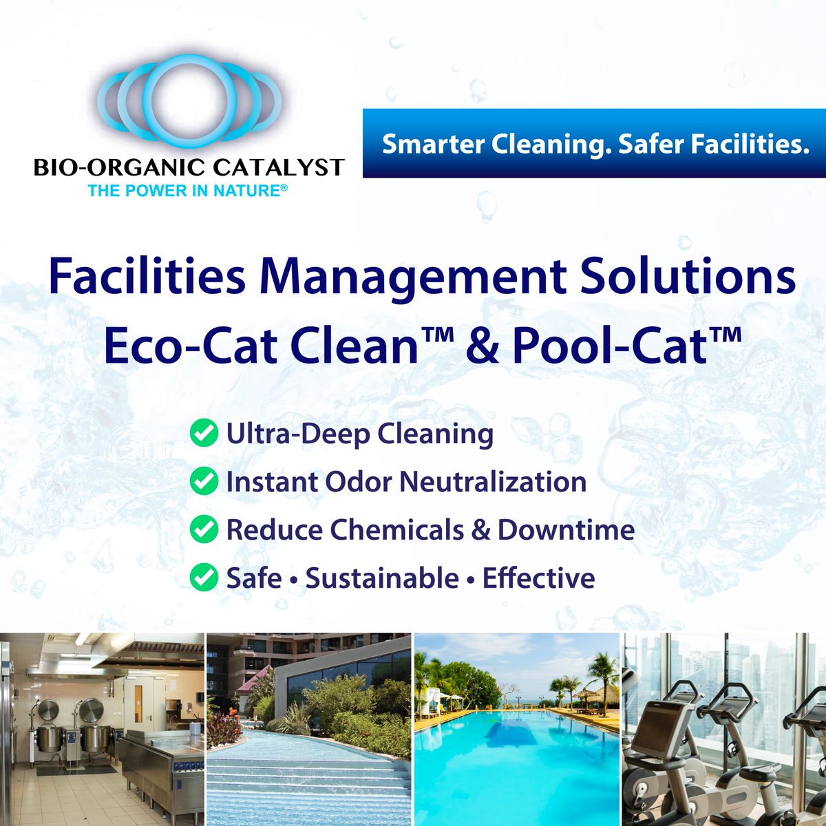 Smarter, safer, sustainable cleaning.Eco-Cat &amp; Pool-Cat: deep clean, odor control &amp; fewer chemicals. 
Learn how to IMPROVE your facility: bio-organic.com/facilities-man…  #FacilitiesManagement #SustainableCleaning #EnvironmentalSolutions #OdorControl #MaintenanceSolutions #GreenCleaning