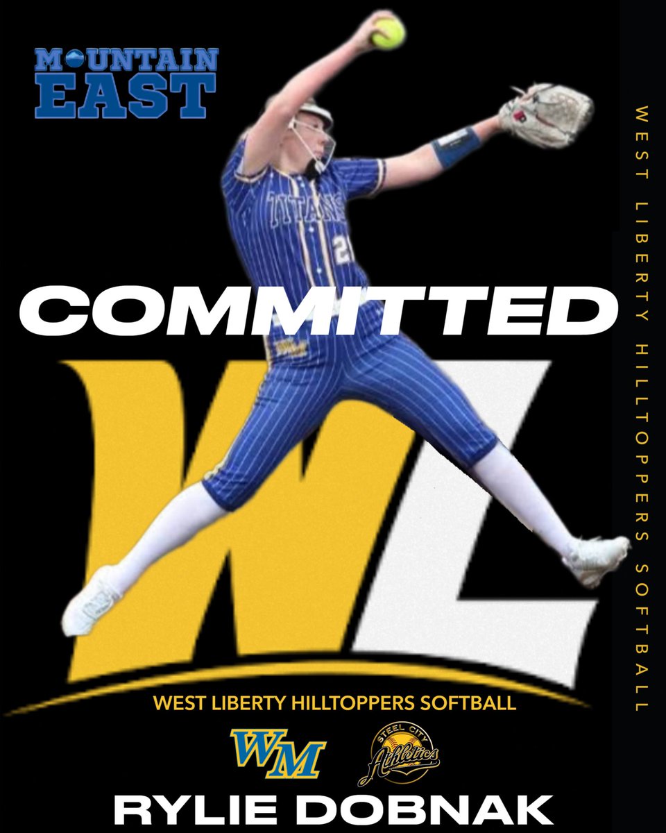 ryliedob08's tweet photo. I could not be more excited to announce my verbal commitment to play Division 2 softball at West Liberty University and further my academic and athletic career.
Thank you to Coach P,  for giving me this amazing opportunity. i’m so excited for this next chapter, GO HILLTOPPERS🖤💛 https://t.co/5ThEcVp6Xl