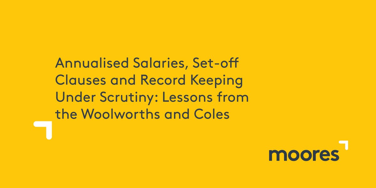 On 5 September 2025, the Federal Court of Australia delivered its long-awaited decision in FWO v Woolworths Group Limited, which provides critical clarification on the operation of set-off clauses in employment contracts.

buff.ly/dj1tzWW