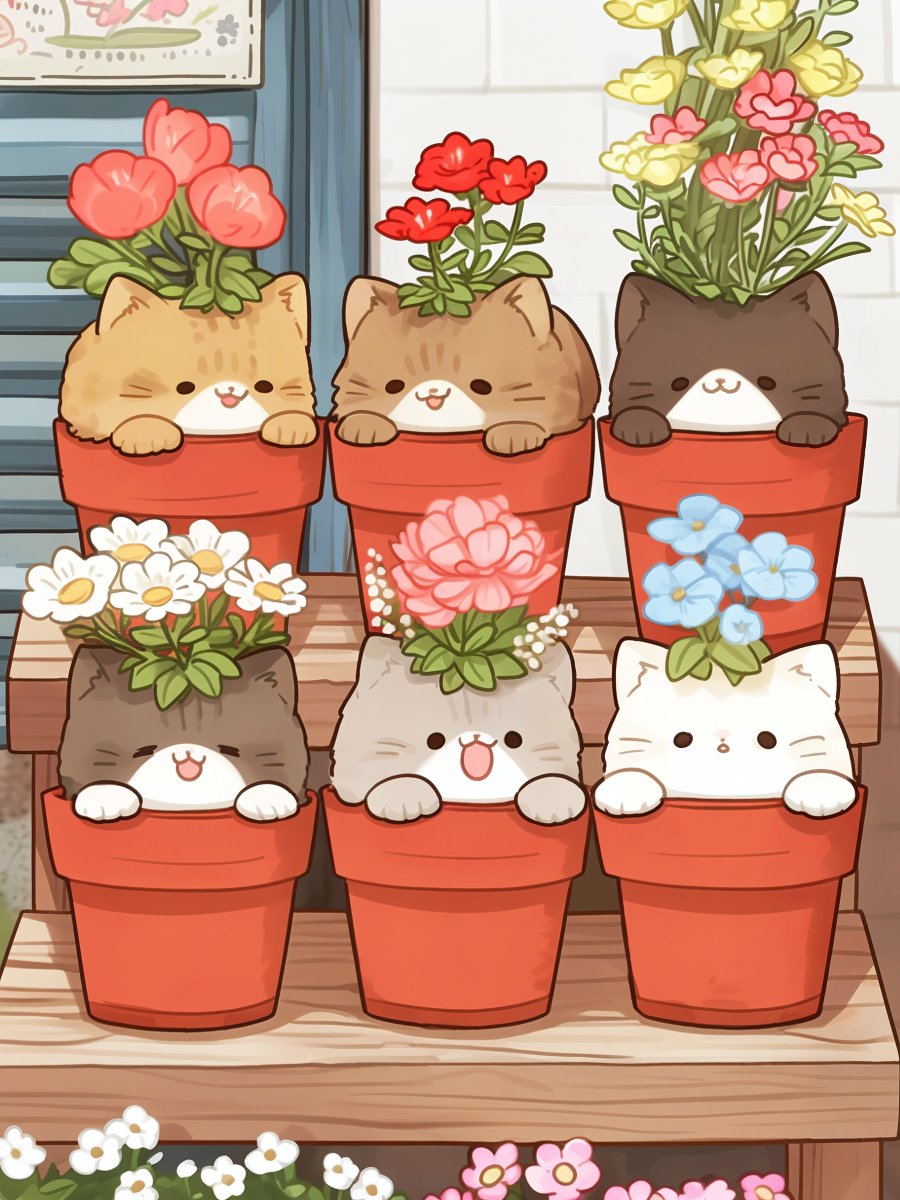 ねこ花