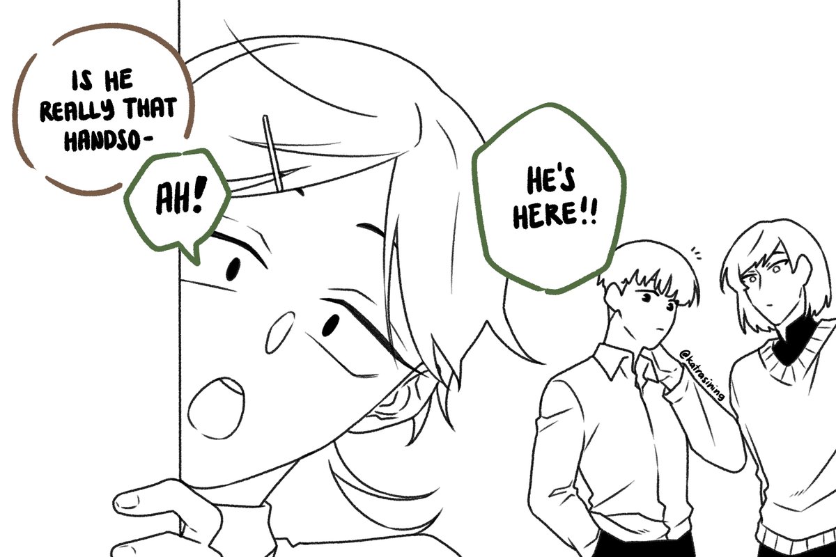 katrasining's tweet photo. The cute coworker 🖊️ [1/12]

The kdrama is back on www
Opening with the npc trio :D
#ALNST #에이스테 #ivantill https://t.co/aGyE3cGIfD