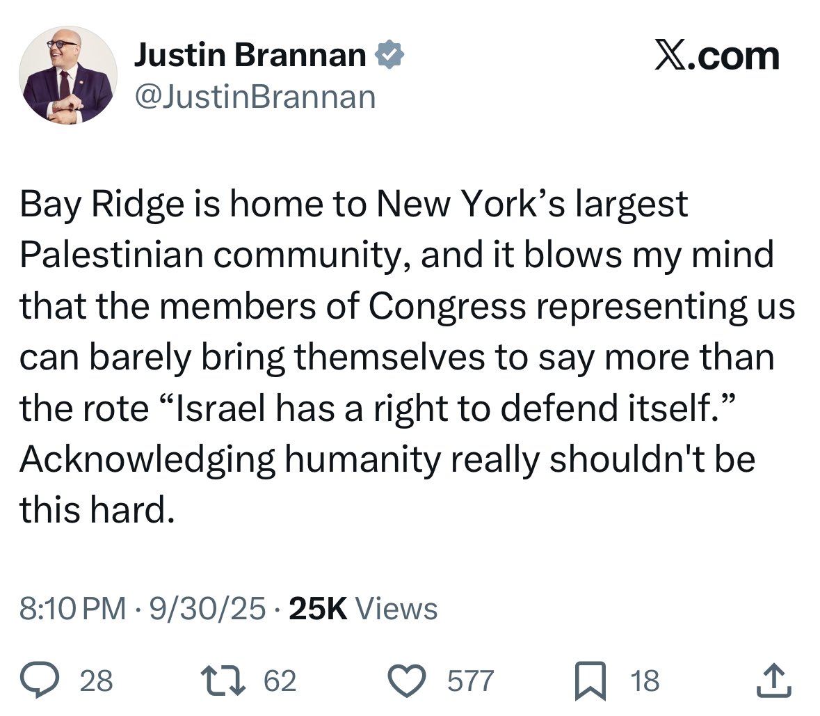 A day after this tweet by <a href="/JustinBrannan/">Justin Brannan</a> was posted, 2 Jews died in a terrorist attack on a synagogue during Yom Kippur  in Manchester, England.
