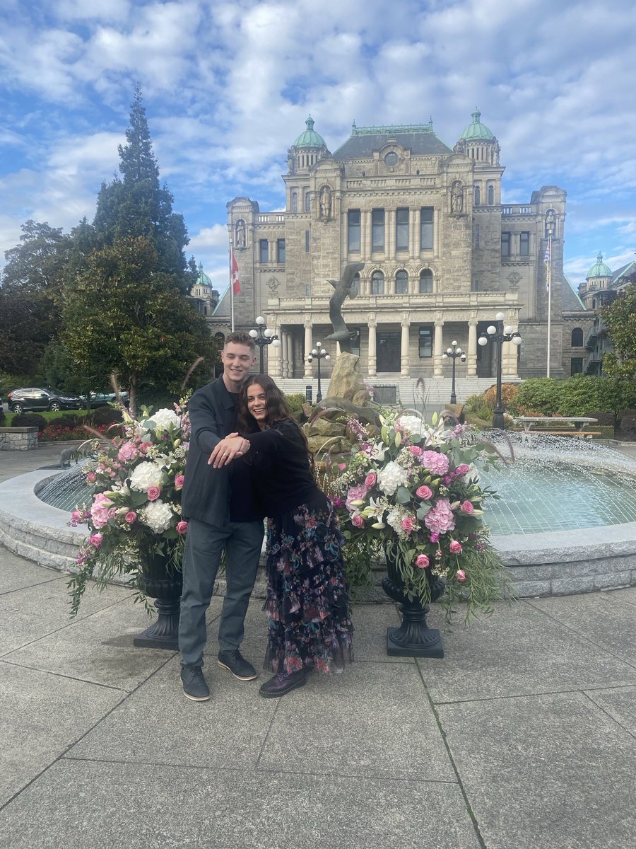 It’s not all conflict at the legislature.  These two love birds just got engaged during our live hit about striking government workers.  This couple’s escalating job action consists of a celebratory dinner!