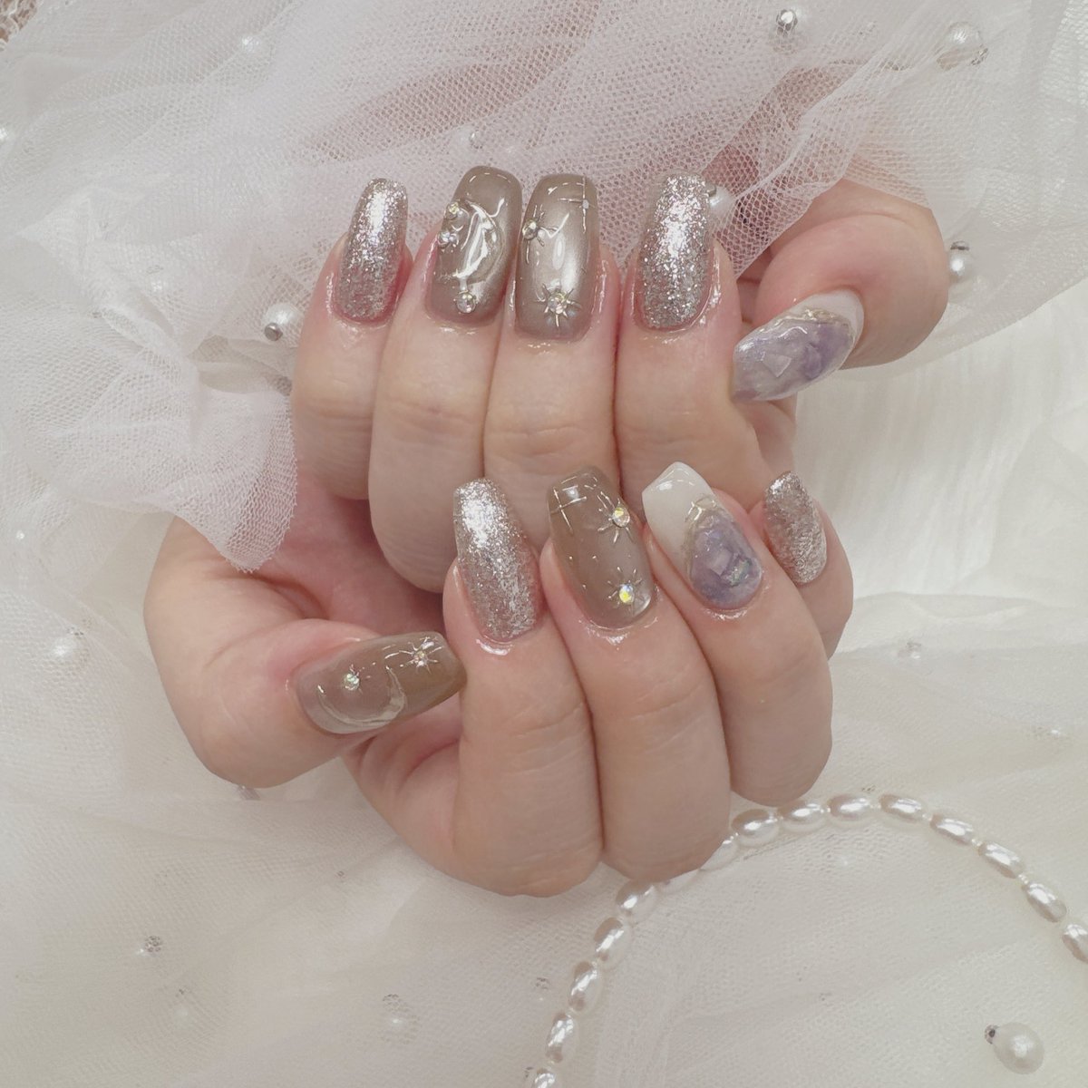 pan_1220's tweet photo. そういえば昨日ネイル変えました
テーマはゆめぎんがパラダイス💅 https://t.co/kR1e7X8MMk