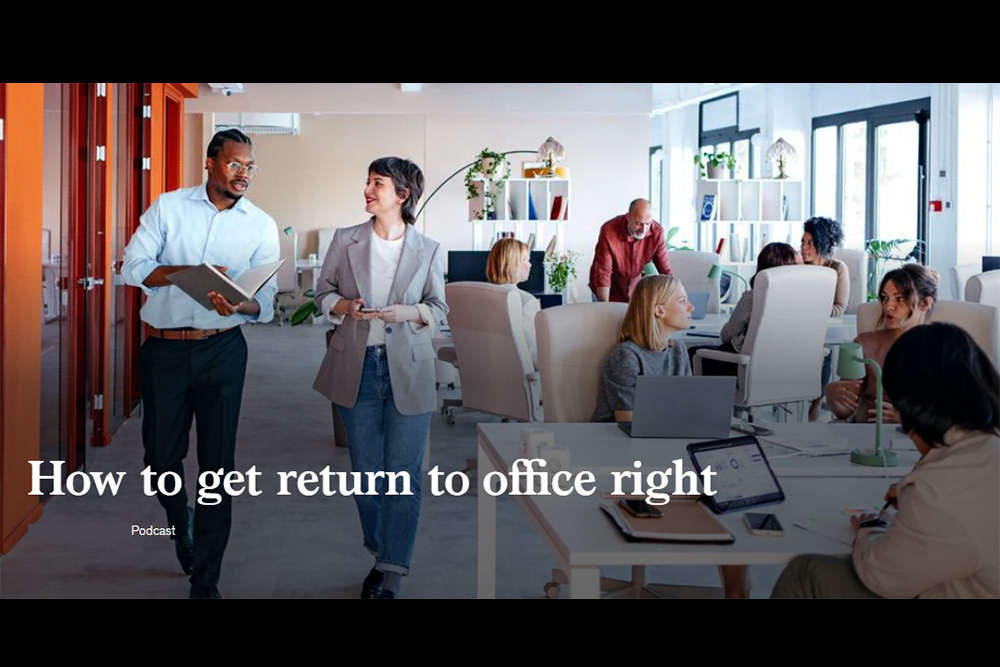 How to do it well, if RTO (return to office) is your organization’s focus. In this short #podcast, interesting data, including what employees want, whether burnout levels are higher with in-person or remote work, &amp; if there is a generational difference. bit.ly/46vejVP