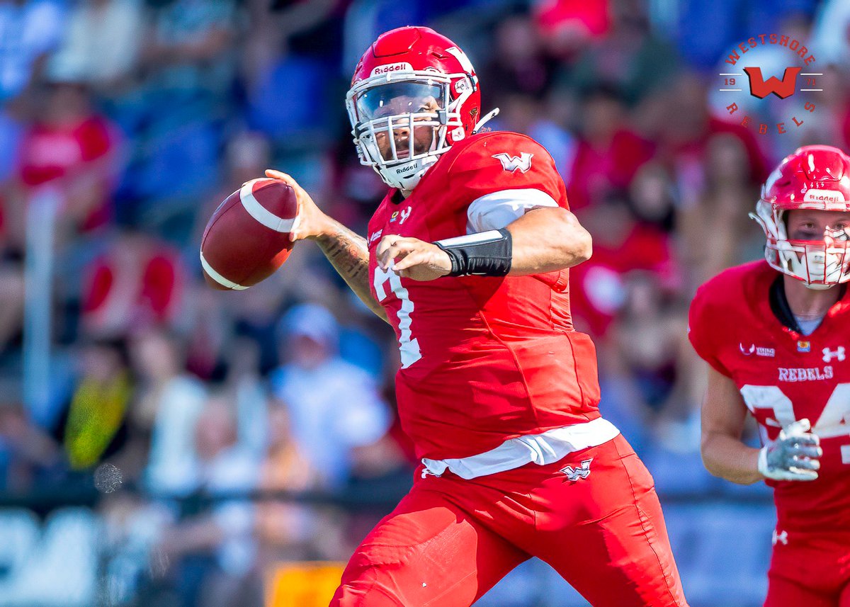 Next graduating player we are celebrating this week is all the way from Humble Texas and Cisco Junior College, with over 3000 offensive yards, #7 QB1 Gavin Session ❤️

📸 Photo credit: Allsportmedia.ca Photography

#Rebelup #OnceaRebelAlwaysaRebel #QB1 #WestshoreRebels