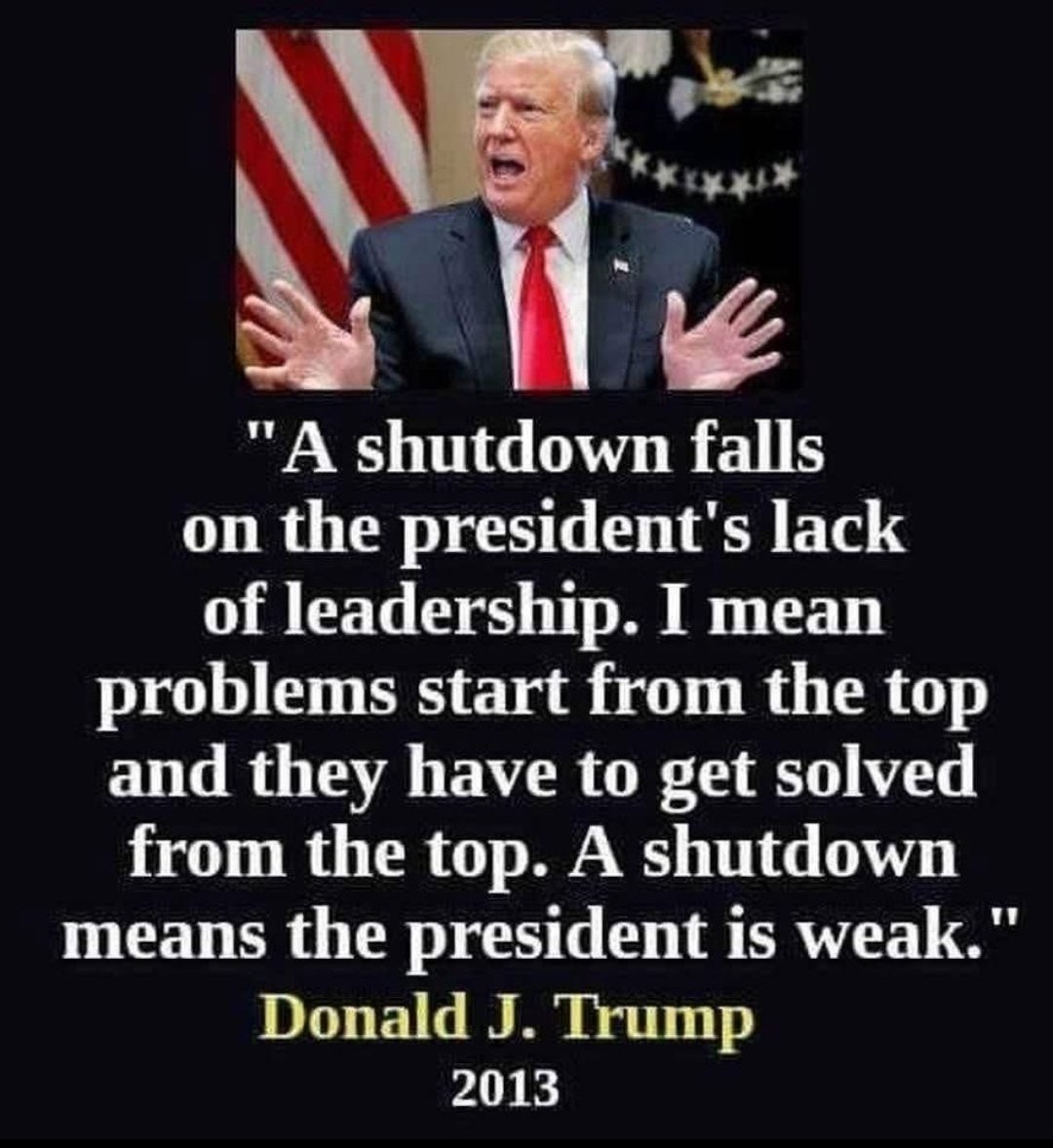 I feel both sides are to blame for this shutdown, but let's ask Trump..