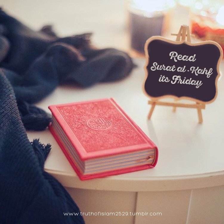 Whoever reads Surat al-Kahf on the day of Jumu’ah, will have a light that will shine from him from one Friday to the next.