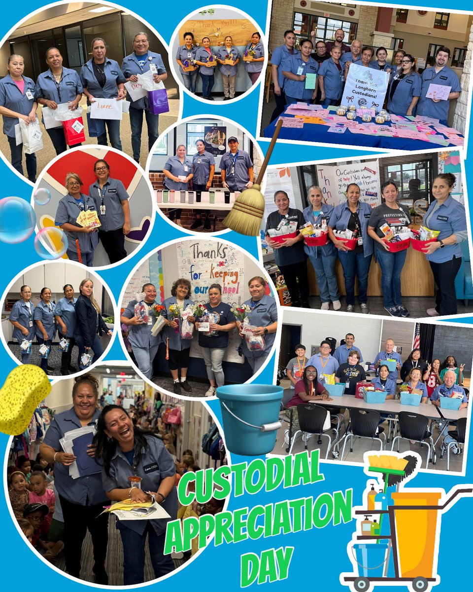 lcisdCommRel's tweet image. On Custodial Appreciation Day, we would like to extend a heartfelt thank you to our amazing custodial staff across Lamar CISD! Your hard work and dedication keep our schools safe, clean, and welcoming for everyone. We appreciate you! #WeAreLamarCISD