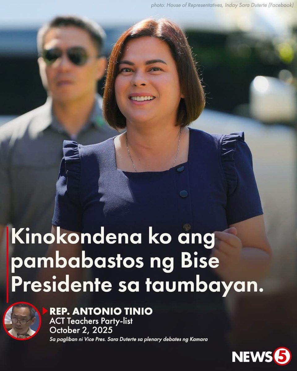 It's not disrespect. VP is not required to attend budget hearings as proven by precedence in VP Binay's case. Marcos has never been required to attend his budget hearings.

And no Tinio, hindi ka taumbayan. Bahagi ka ng CPP-NPA-NDF na kalaban ng taumbayan. Dapat ka lang bastusin.