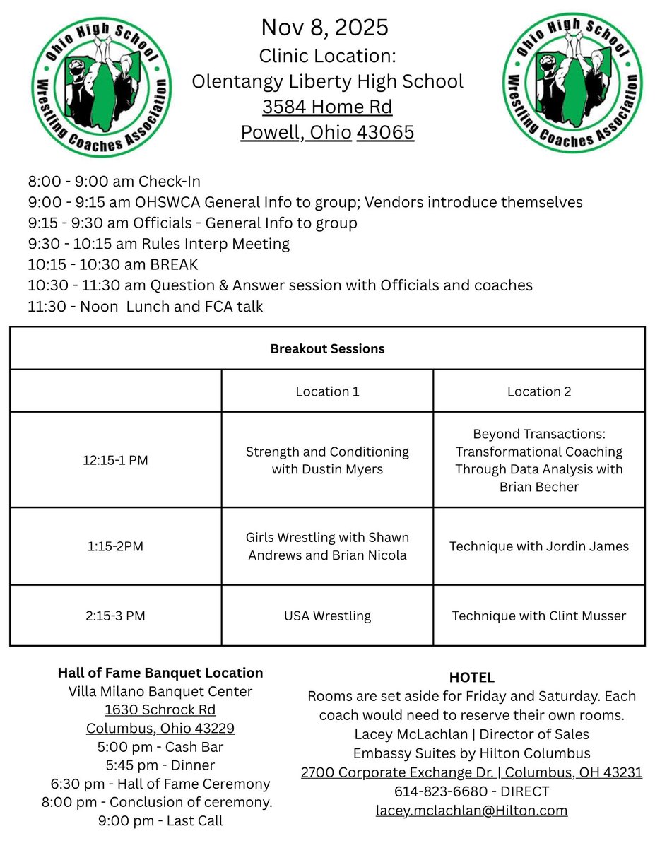The Ohio High School Wrestling Coaches Associaton tweet media