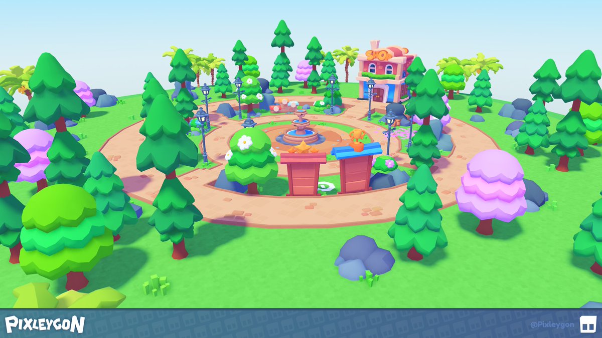 Pixleygon's tweet image. A small map I did a bit ago, featuring one of my favorite styles! Really enjoyed the process whilst making this.
#RobloxDev #Roblox