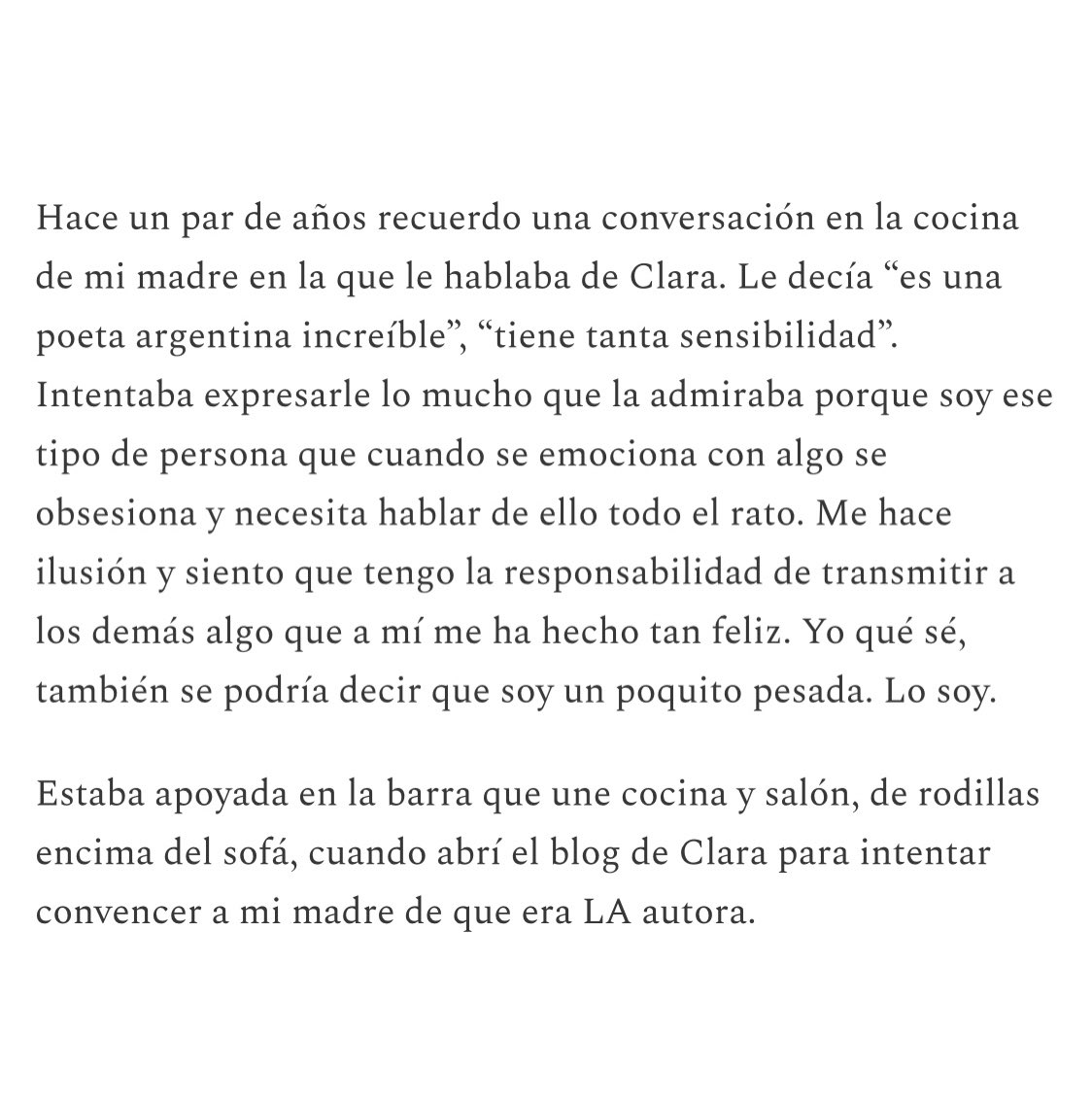 lo que escribió Lara (mi editora) sobre mí y sobre el libro 😭 todo él está rodeado de amor