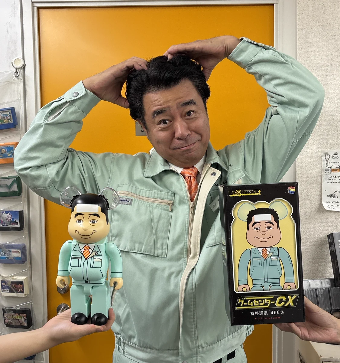 新品　ゲームセンターCX 有野課長ベアブリック　100%＆挑戦部屋ペーパーモデル G2S9BGdbMAMJSIX?format=webp&