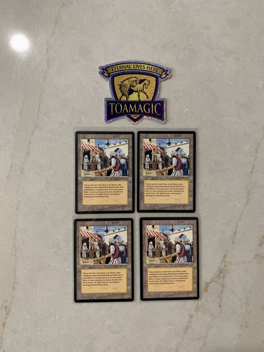 MTGGrant's tweet photo. Thank you @ToaMichael @toamagic 10/10 Recommend! My first paper Vintage deck! So excited to start playing in person #mtg #vintage #eternalliveshere https://t.co/ia2dMxFiNH