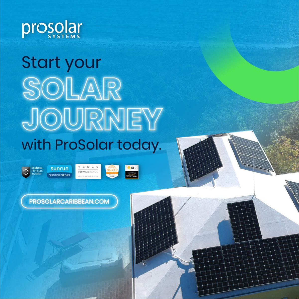 ProSolarAmerica's tweet image. ProSolar Caribbean has you covered, with Tesla Powerwall, Enphase, and Sunrun-certified solar solutions, plus expert local installation teams who care about your home like it’s their own.

Learn more🔗 ProSolarCaribbean.com

📞 340.201.4752
#SolarEnergy