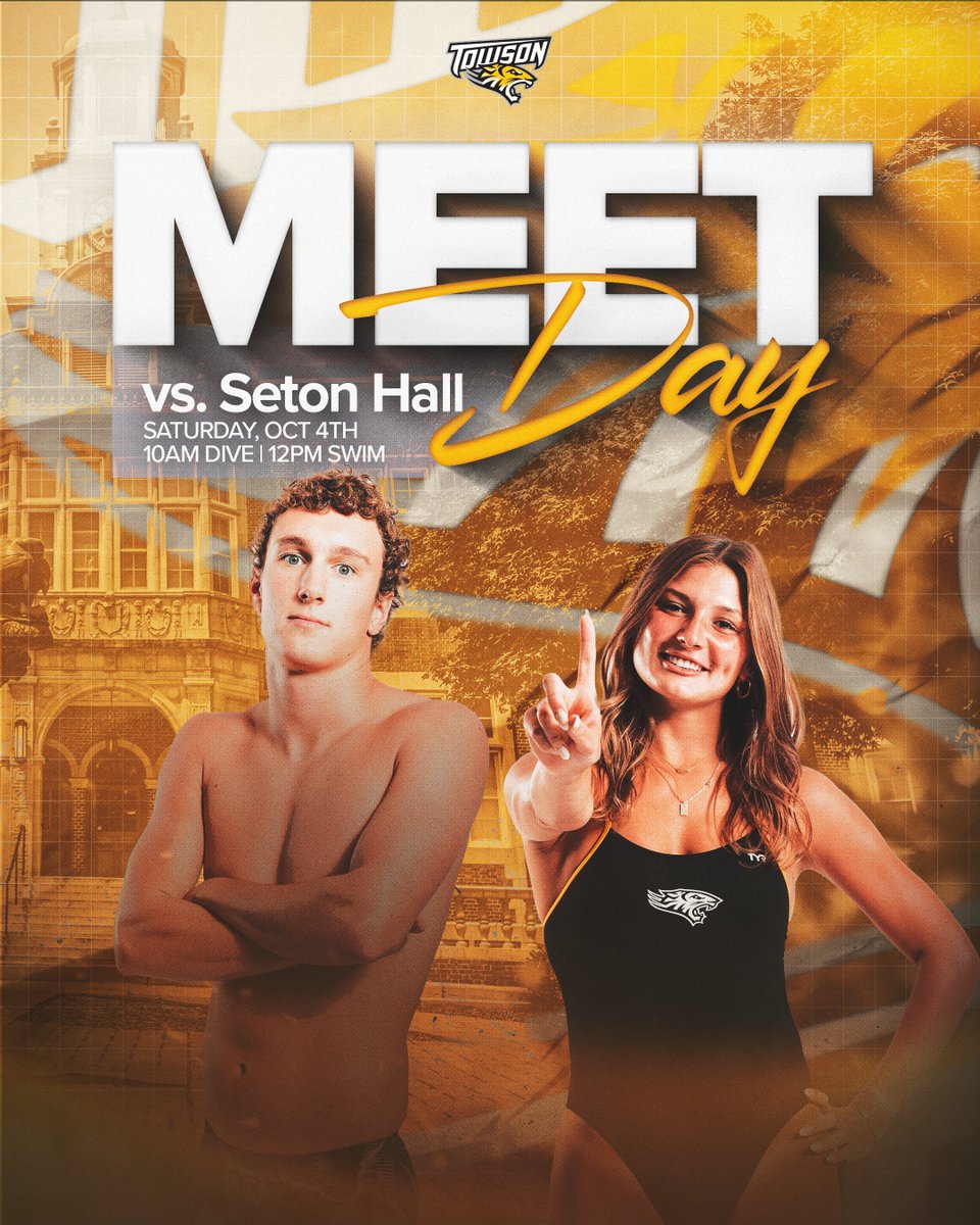 Dueling the Pirates on their waters

🆚 Seton Hall
⏰ 10 AM Dive | Noon Swim
📍 South Orange, N.J.
🏟 Arthur E. Imperatore Natatorium
#GohTigers