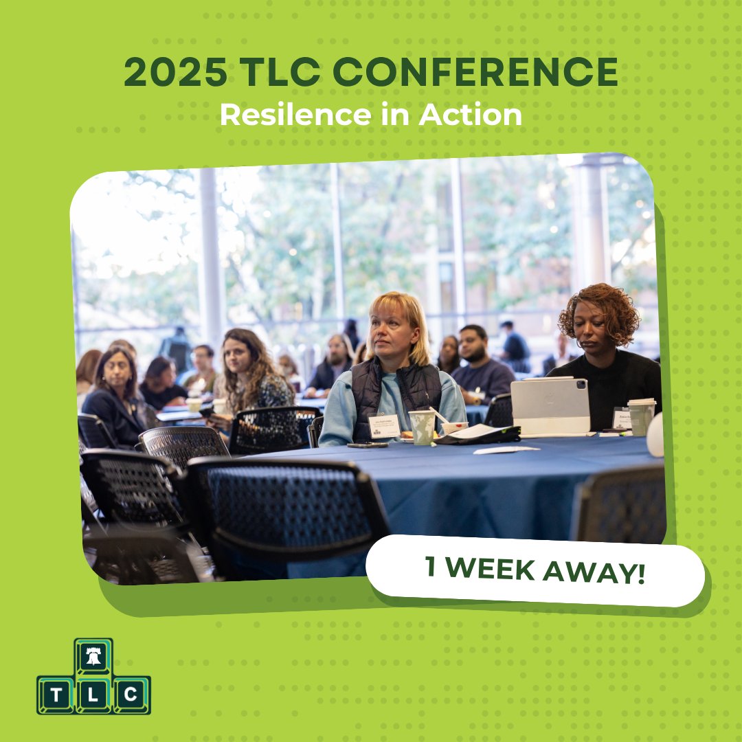 1 week until the 2025 Annual TLC Conference‼️

If you work in social services, adult education, workforce development, or are simply work in digital equity, we hope you'll join us on 10/9 for a day of connection &amp; learning! ➡️eventbrite.com/e/tlc-conferen…

#TLCDigitalEquity #DIW25