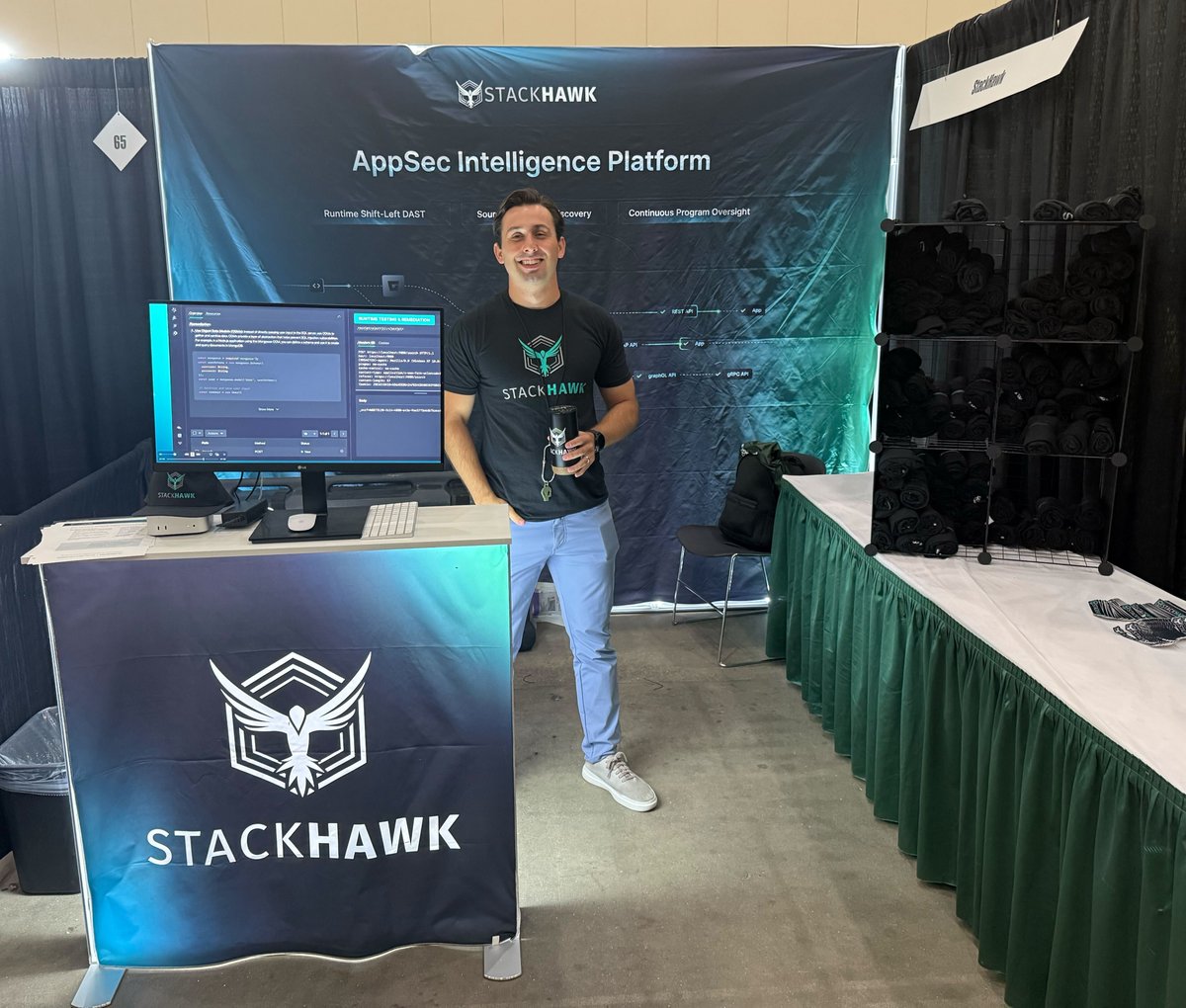 StackHawk's tweet image. 🦖 Day 1 at #GRRCon 2025 is here!
Find StackHawk at Booth 64 and let’s talk proactive API security.
Don’t forget 👉 we’re co-hosting a Happy Hour with @GuidePointSec tonight!
🔗 Register here: hubs.ly/Q03L_Z-00
#AppSec #DevOps #APISecurity