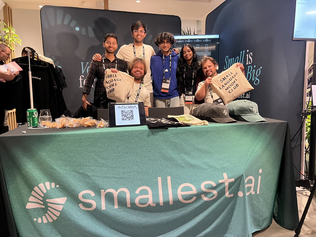 Zaz_Labs (@zaz_labs) on Twitter photo Met with <a href="/smallest_AI/">smallest.ai</a> team at VAPICON. Met with <a href="/smallest_AI/">smallest.ai</a> team at VAPICON.