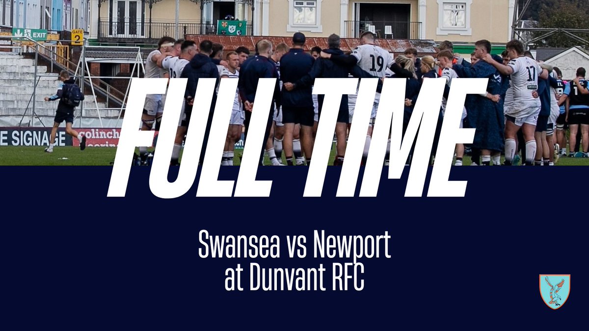 SwanseaRFC's tweet photo. FT | Swansea 24 - 14 Newport

@King2Rhodri seals the deal and that’s 2/2! 

A huge battle from the boys to take the first home game win!

A huge thank you to all at @NewportRFC and, of course, to everyone at @DunvantRFC for the warm welcome! https://t.co/A5NW9XSmUG